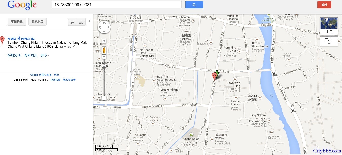 清迈公主皇家酒店 (Royal Princess Chiangmai Hotel) 地图