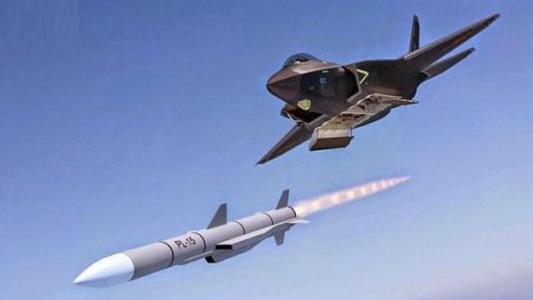 网传疑似霹雳-15空空导弹发射假想示意图