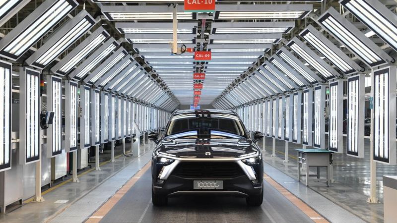 2021年4月7日，中国车企蔚来第10万辆车下线