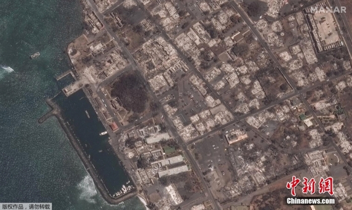 美国夏威夷毛伊岛拉海纳几乎被夷为平地