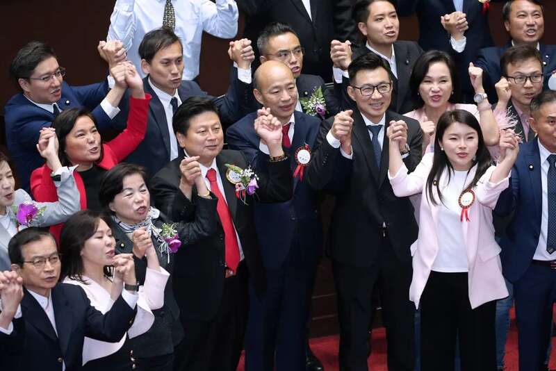 韩国瑜当选台立法机构负责人