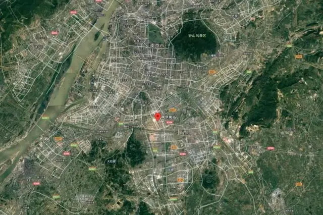 南京城区卫星图