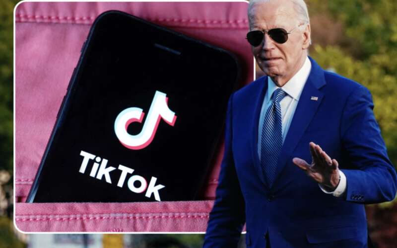 拜登总统签署了一项法案，根据该法案，如果 TikTok（海外版抖音）的中国母公司字节跳动不出售其美国业务， ...