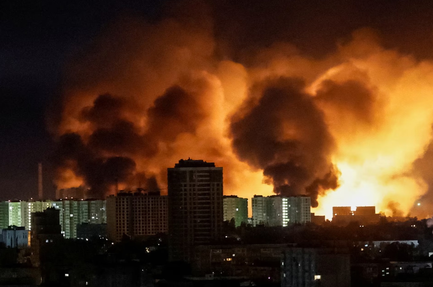 俄罗斯对乌克兰发动战争以来最大规模空袭