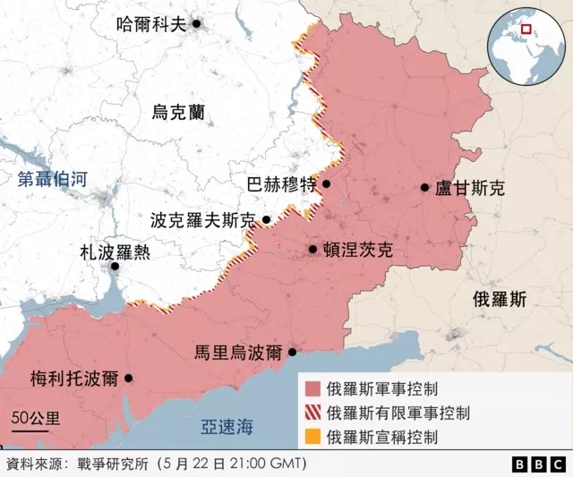 俄乌战争交战前线