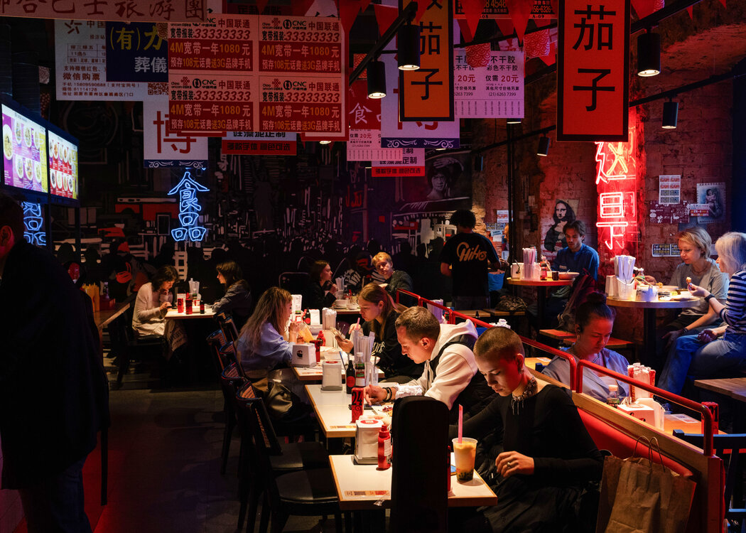 莫斯科的连锁餐厅Chiho。中餐馆如雨后春笋般出现在俄罗斯的各个城市