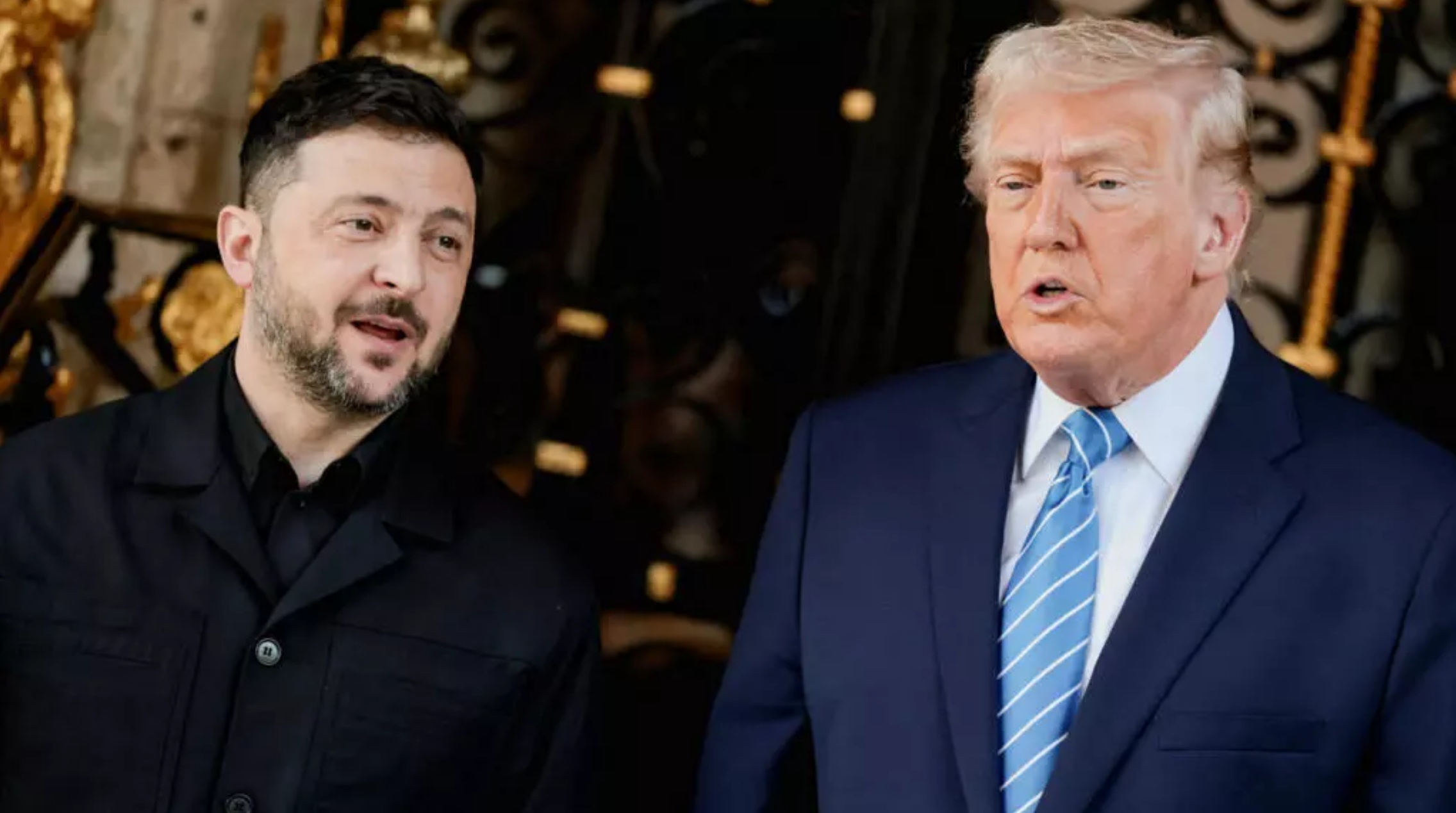 U.S. President Trump meets Ukrainian President Zelenskiy in Florida