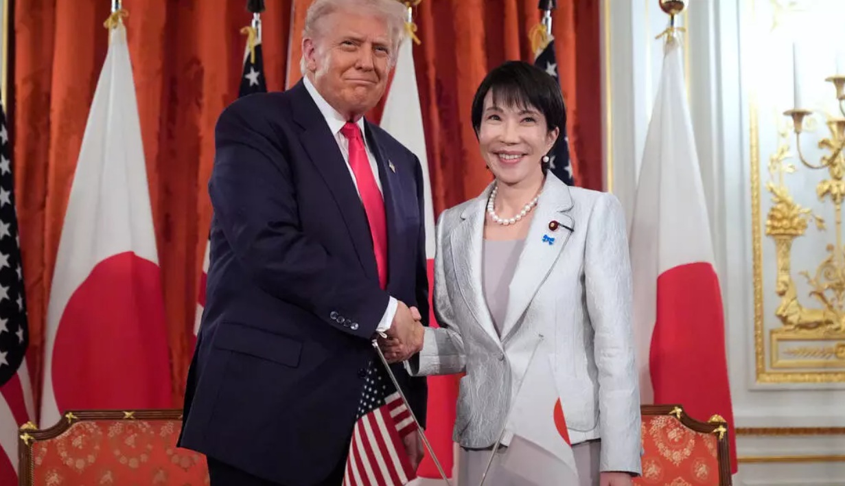 美国总统特朗普与日本首相高市早苗